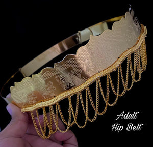 Kids Adjustable Gold Plated hip Belt / Ottiyanam / Kamar Bandh / Vadda -  UGoTrendy